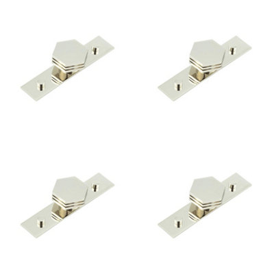 4 PACK Stylish 40mm Plain Polished Nickel Cupboard Knob for Modern Interiors - Kitchen Cabinet Knob