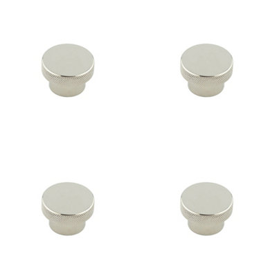 4 PACK Stylish 40mm Polished Nickel Cupboard Knob for Modern Interior Kitchen Cabinet Knob