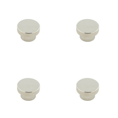 4 PACK Stylish 40mm Polished Nickel Cupboard Knob for Modern Interiors Kitchen Cabinet Knob