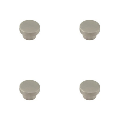 4 PACK Stylish 40mm Satin Nickel Cupboard Knob for Modern Interiors - Kitchen Cabinet Knob
