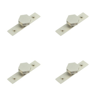 4 PACK Stylish 40mm Satin Nickel Cupboard Knob for Modern Interiors Kitchen Cabinet Knob