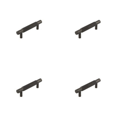 4 PACK Stylish 96mm Dark Bronze Cabinet Handle for Modern Furniture - Kitchen Drawer Pull Handle
