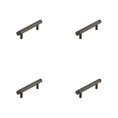 4 PACK Stylish 96mm Dark Bronze Cabinet Handle for Modern Interiors - Kitchen Drawer Pull Handle