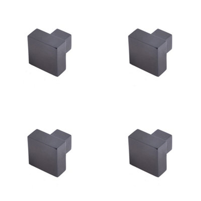 4 PACK Stylish Dark Bronze Cupboard Knob for Modern Interiors - Kitchen Cabinet Knob