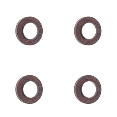 4 PACK Stylish Reeded Outer Rose in Dark Bronze for Elegant Doors - Door Handle