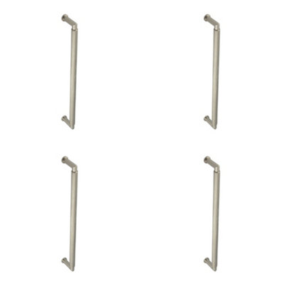 4 PACK Stylish Satin Nickel Pull Handle 425mm for Doors - Door Handle