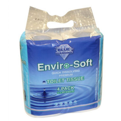 4 Pack Toilet rolls (Quick dissolving)
