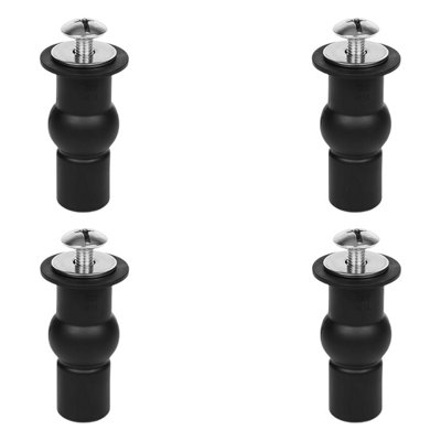 Universal Toilet Seat Screws Replacement Kit – Stainless Steel Bolts & Nuts, Rubber Expansion Sleeves, Top-Fit Design, Pack Of 4