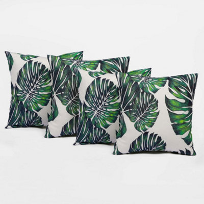 4 Pack Tropical Cushion Cover Water Resistant Outdoor Garden - 6