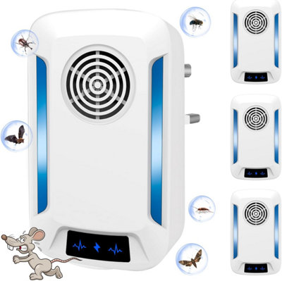 4-Pack Ultrasonic Pest Repeller, Mice & Insect Repellent Plug-in ...