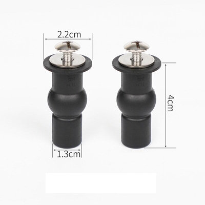thumbnail image 2 of Toilet Seat Hinges Toilet Seat Hinge Screws & Bolts Kit | Expanding Rubber Top Nuts For Standard Toilet Seat Installation Rubber Hinge Fixings 2 of 11