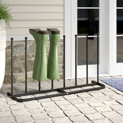 Outdoor welly cheap rack with cover