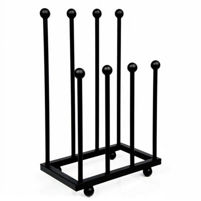 4 Pair Metal Wellington Boot Rack Stand Storage Holder Indoor Outdoor