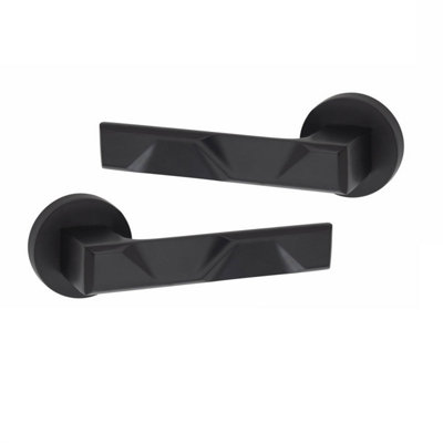 Golden Grace 1 Set Straight Astrid Design Door Handles Matt Black