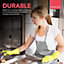 4 Pairs Household Rubber Gloves Medium, Yellow Washing Up Gloves Medium, Non Slip Cleaning Gloves, Dishwashing Gloves