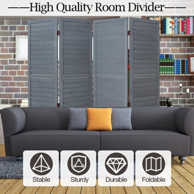 4 panels Grey order Room Divider (New in box)