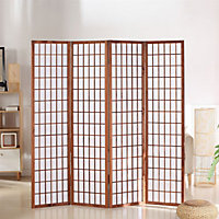 4 Panel Room Divider Privacy Screen Folding Room Partition H 180 cm x W 180 cm