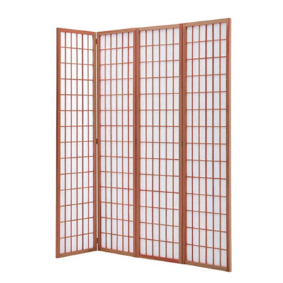 4 Panel Room Divider Privacy Screen Folding Room Partition H 180 cm x W 180 cm