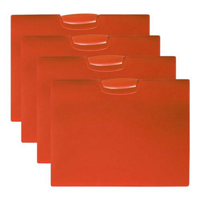 4 PCS A4 Report Folder Transparent with Clips Front Presentation ...