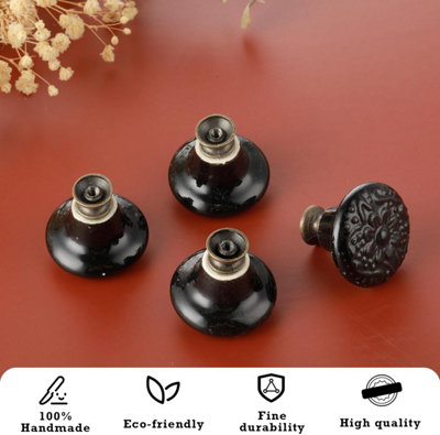 vintage dresser knobs MARSTREE Style Round Drawer Cabinet Cupboard Wardrobe Pull Handles Door Knobs for DIY with Screws, Pack of 6, Golden Antique Brass enduring touch to any home. Vintage Brass Cabinet Knobs 10