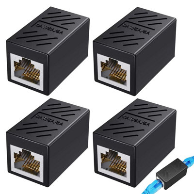 4 Pcs Ethernet Coupler, RJ45 Coupler, Ethernet Connector, RJ45 ...