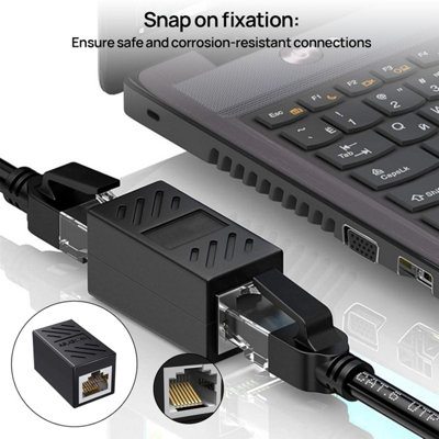 4 Pcs Ethernet Coupler, RJ45 Coupler, Ethernet Connector, RJ45 ...