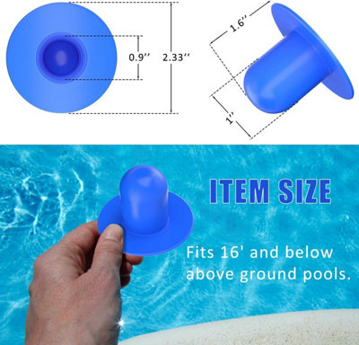 4 PCS Pool Pump Strainer Wall Plugs Replacement Parts for Most Above ...
