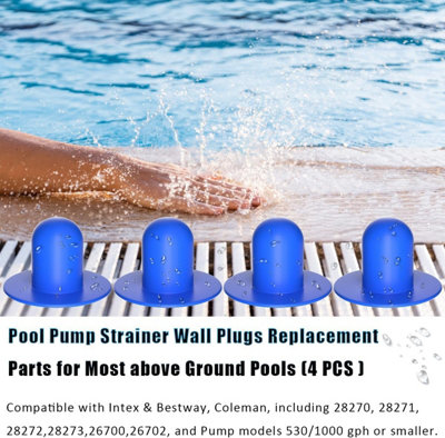 4 PCS Pool Pump Strainer Wall Plugs Replacement Parts for Most Above ...