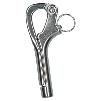 4" Pelican Hook Eye for Boat Guard Rail Marine Grade 316 Stainless Steel M8