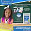 4 Piece Geometry Sets for Secondary School - 2x Set Square, Ruler Set & Protractor Set for Secondary School - Maths Sets