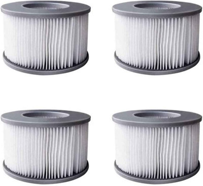 MSPA Filterkartuschen 2er Set – Kompatibel Mit Whirlpool-Modellen Ab 2020 (Delight, Premium, Elite, Aurora, Mont Blanc U.v.m.) – 90 Lamellen, 4000 Cm² – Einfach Reinigen, Effektiv & Nachhaltig
