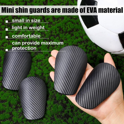 4Pcs Mini Football Shin Pads, 3.15X1.97 Inch Extra Mini Shin