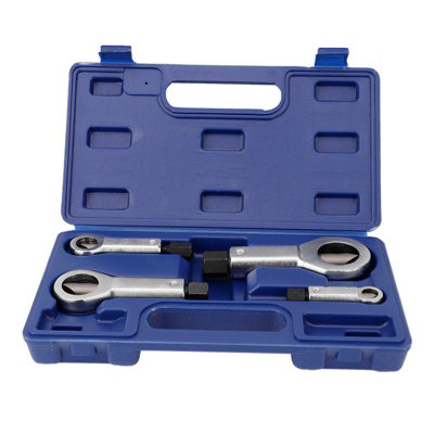 4-Piece Nut Splitter Set for Removing Broken,Damaged,or Stuck Nuts(9-27mm)