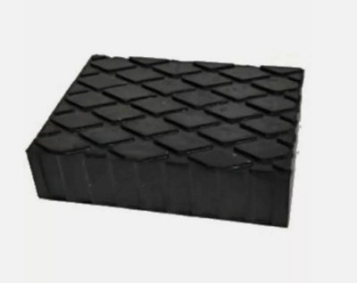 Set van 4 hefbrugpads, rechthoekige rubberen buffers, compatibel met Ravaglioli Corghi OMCN (140 x 110 x 20 mm