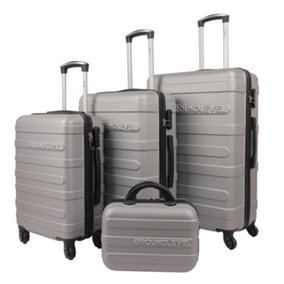 4 Piece Regency Hard Shell Luggage Set - Grey