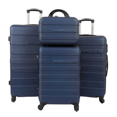 4 Piece Regency Hard Shell Luggage Set - Navy