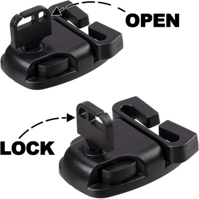 4-Piece Spa Hot Tub Cover Latch and Lock Kit, Including Key and Screws ...