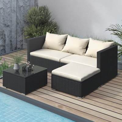 Black on sale sectional outdoor