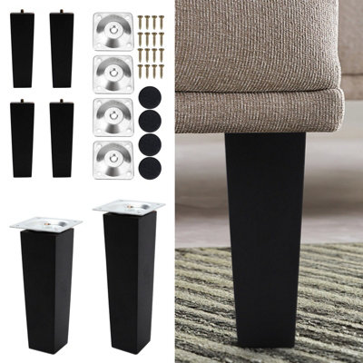 Qrity 4 PCS Wooden Furniture Legs Straight Wood Sofa Legs | FindTheDeal