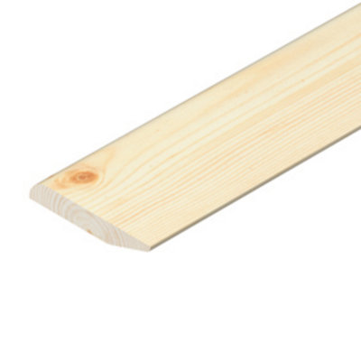 4" Pine Pencil Chamfered Skirting Board - 1 Meter Length - 96x15mm