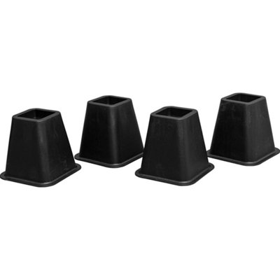 4 Pk Furniture Raisers - Raise Furniture 6 Inches - 500kg Weight Limit