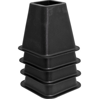 4 Pk Furniture Raisers - Raise Furniture 6 Inches - 500kg Weight Limit - 4