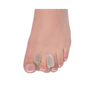 4 Pk Large Ergonomic Gel Toe Spreaders - Hypoallergenic - Relieves Toe Pain