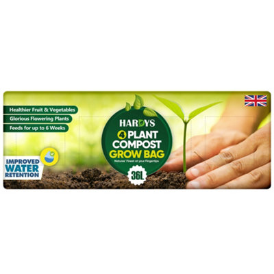 4 Plant Compost Grow Bag Fruit Vegetable Plant Planter Growing Potting ...