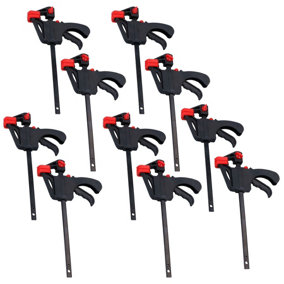 4" Quick Release Rapid Bar Clamp Holder Grip Spreader Speed Clamps 10 Pack