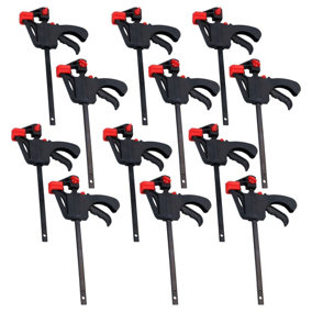4" Quick Release Rapid Bar Clamp Holder Grip Spreader Speed Clamps 12 Pack