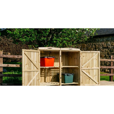 4 Recycle Box Store - L80.4 x W122.5 x H120 cm - Timber - 4