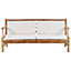 4 Seater Bamboo Wood Garden Sofa Set White RICCIONE