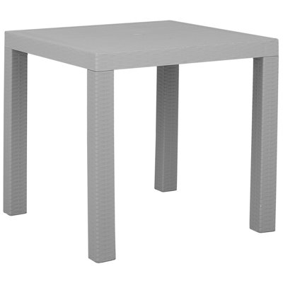 4 Seater Garden Dining Set Light Grey FOSSANO - 4