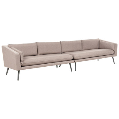 4 Seater Garden Sofa Beige LORETELLO